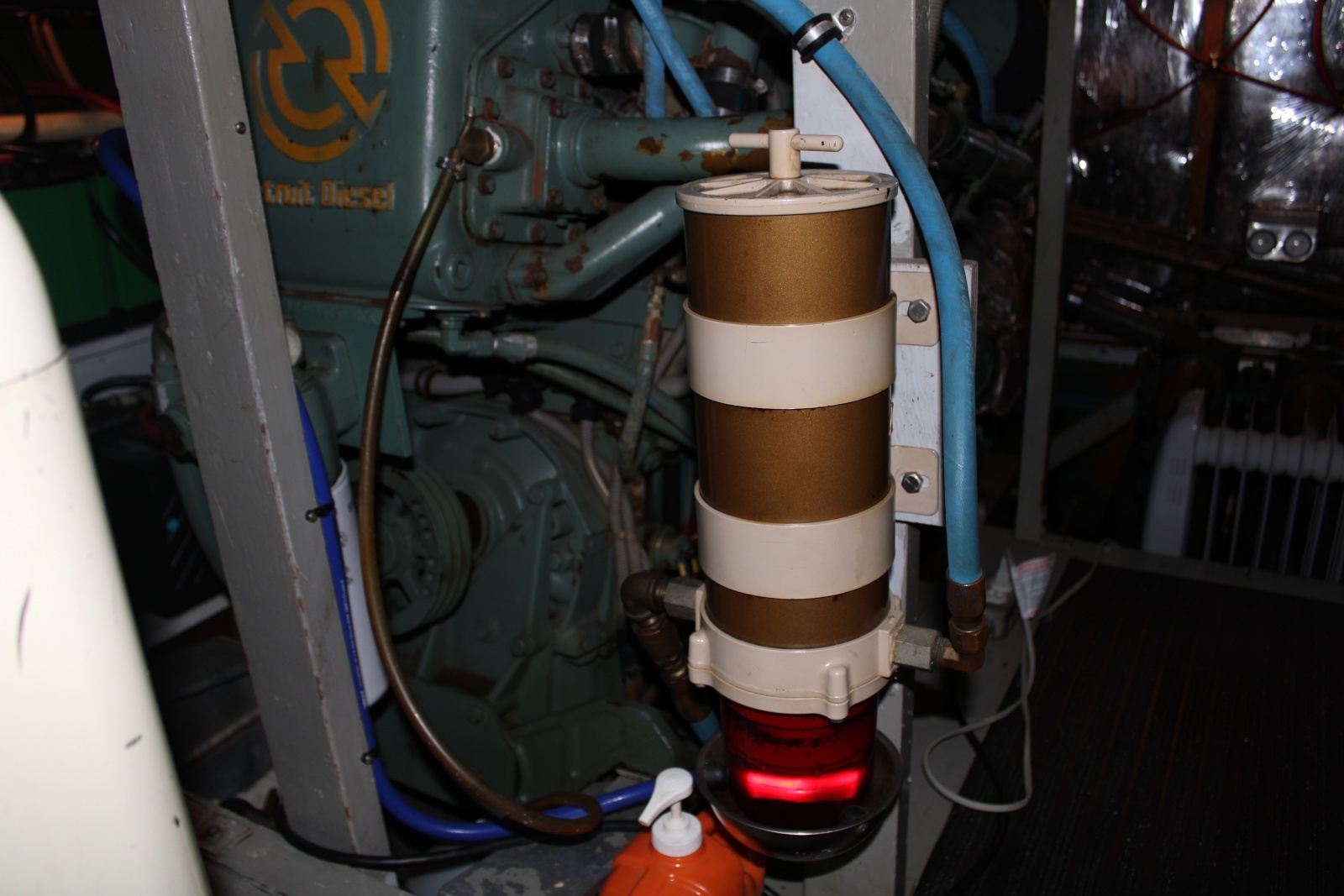 42 ft Bertram - Engine Room