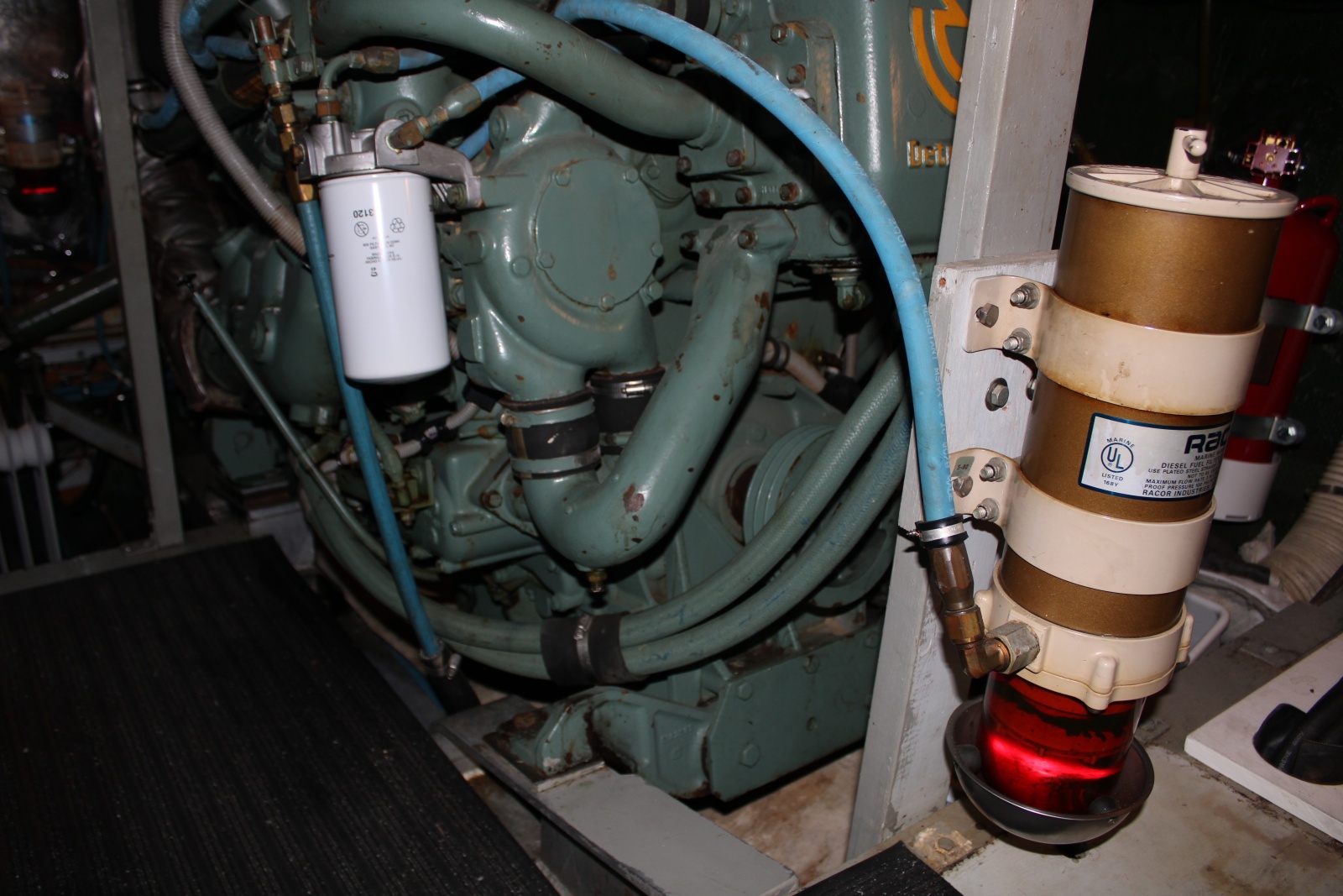 42 ft Bertram - Engine Room