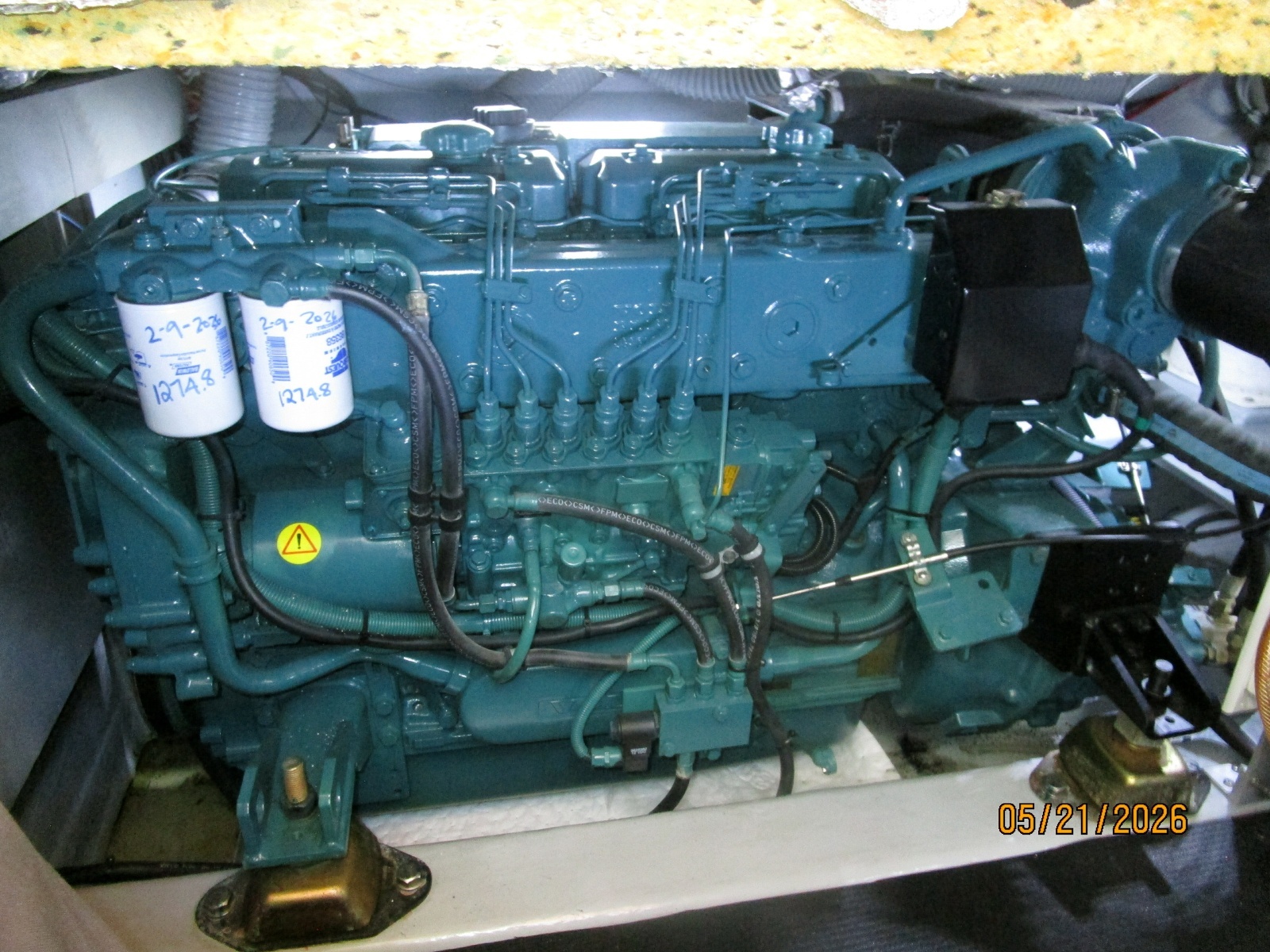 43' Menorquin starboard main engine