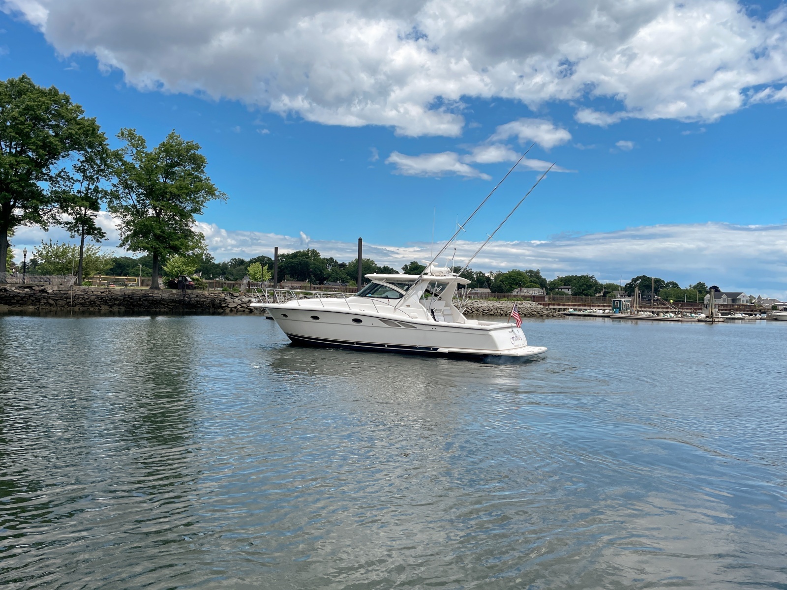 2004 Tiara 3800 Open port beam