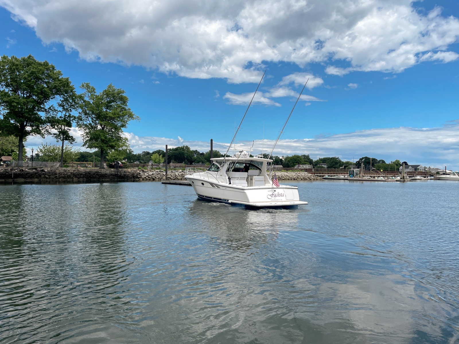 2004 Tiara 3800 Open port hind quarter