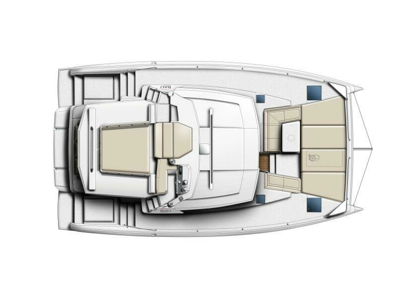 Bali 4.2: Flybridge & Foredeck Lounge