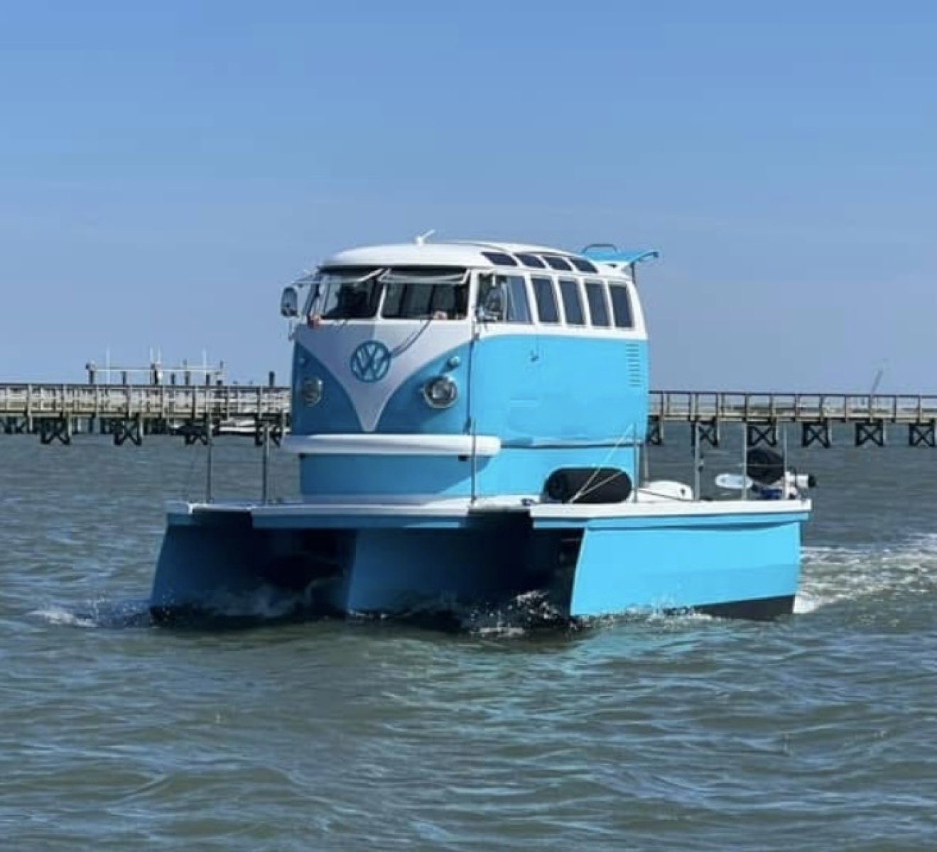 2024 Custom Whitacre Yacht Design VW Bus Tritoon