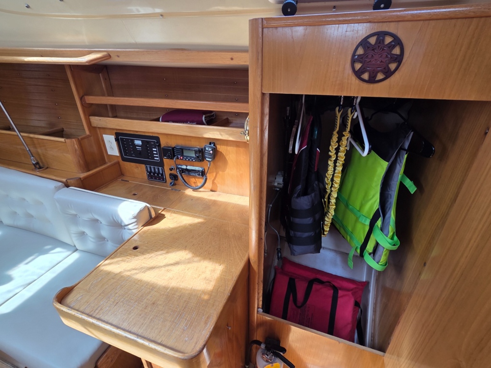 Nav station and hanging locker