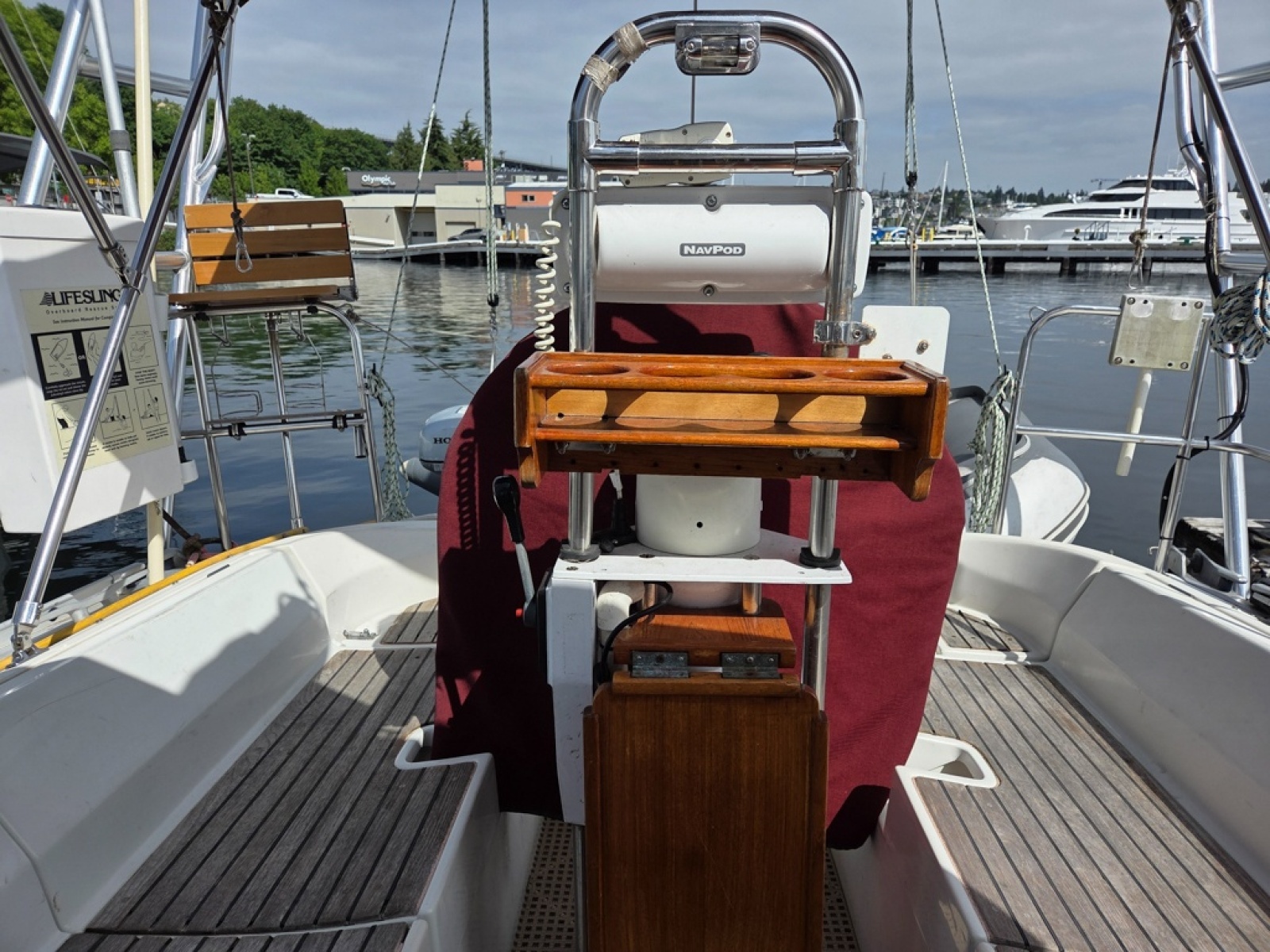Cockpit facing aft