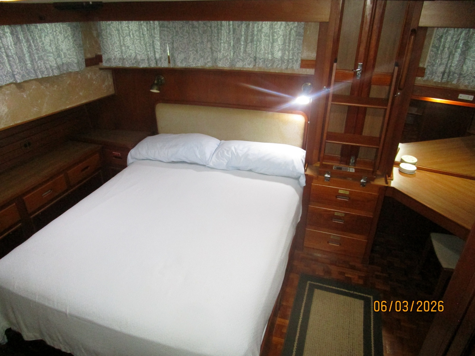 46' Grand Bank master stateroom