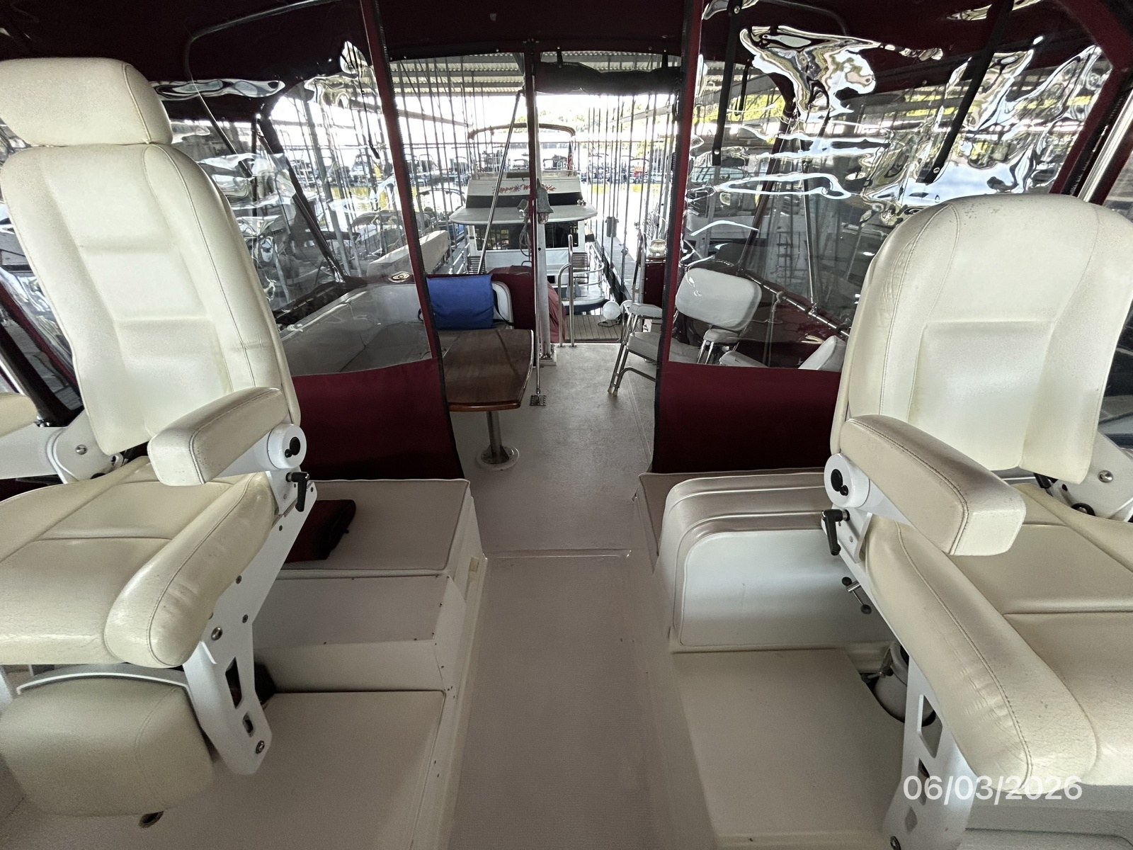 46' Grand Banks flybridge aft