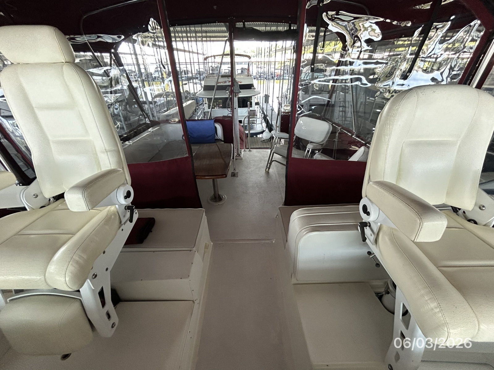 46' Grand Banks flybridge aft
