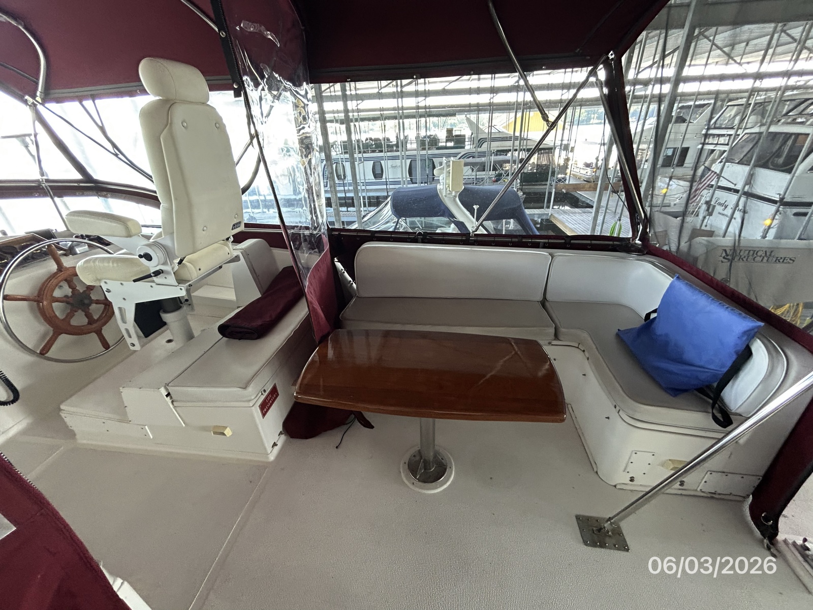 46' Grand Banks flybridge starboard