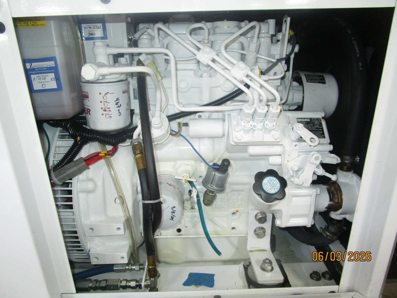 46' Grand Banks generator