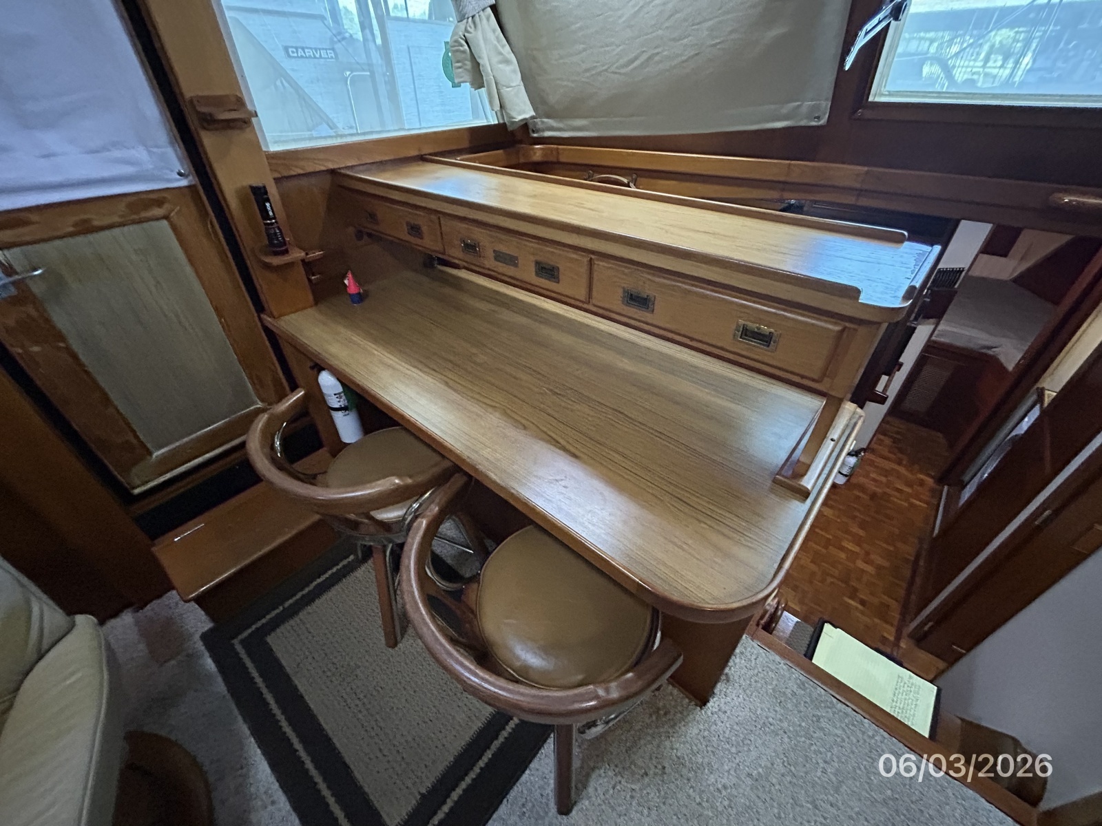 46' Grand Banks salon port forward
