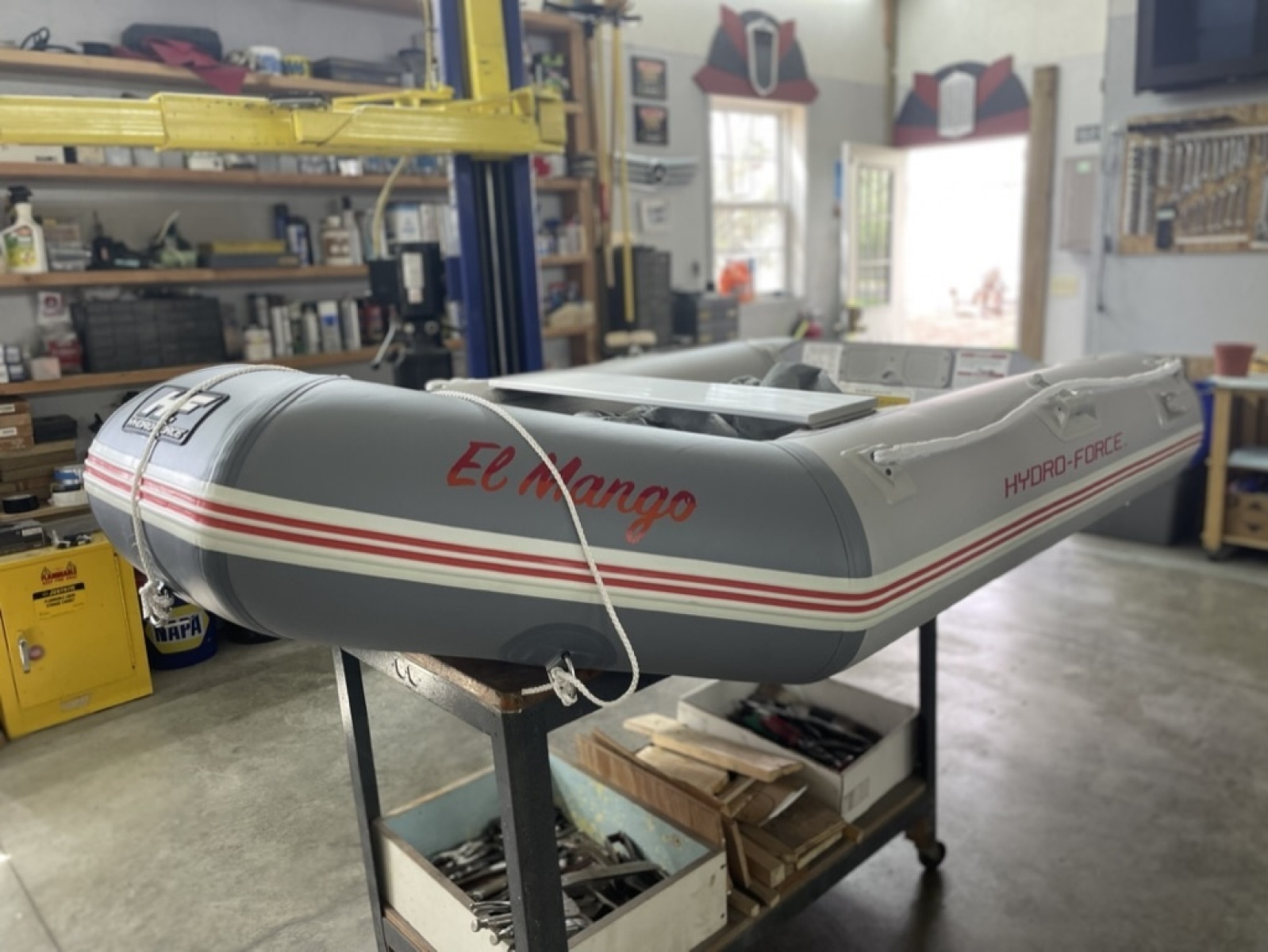 El Mango's dinghy