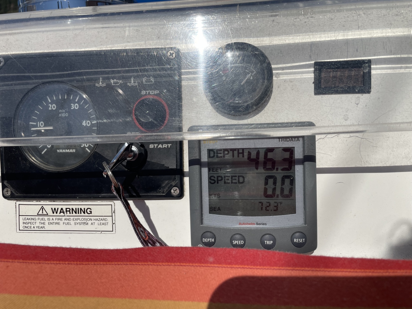 Beneteau 393 engine panel