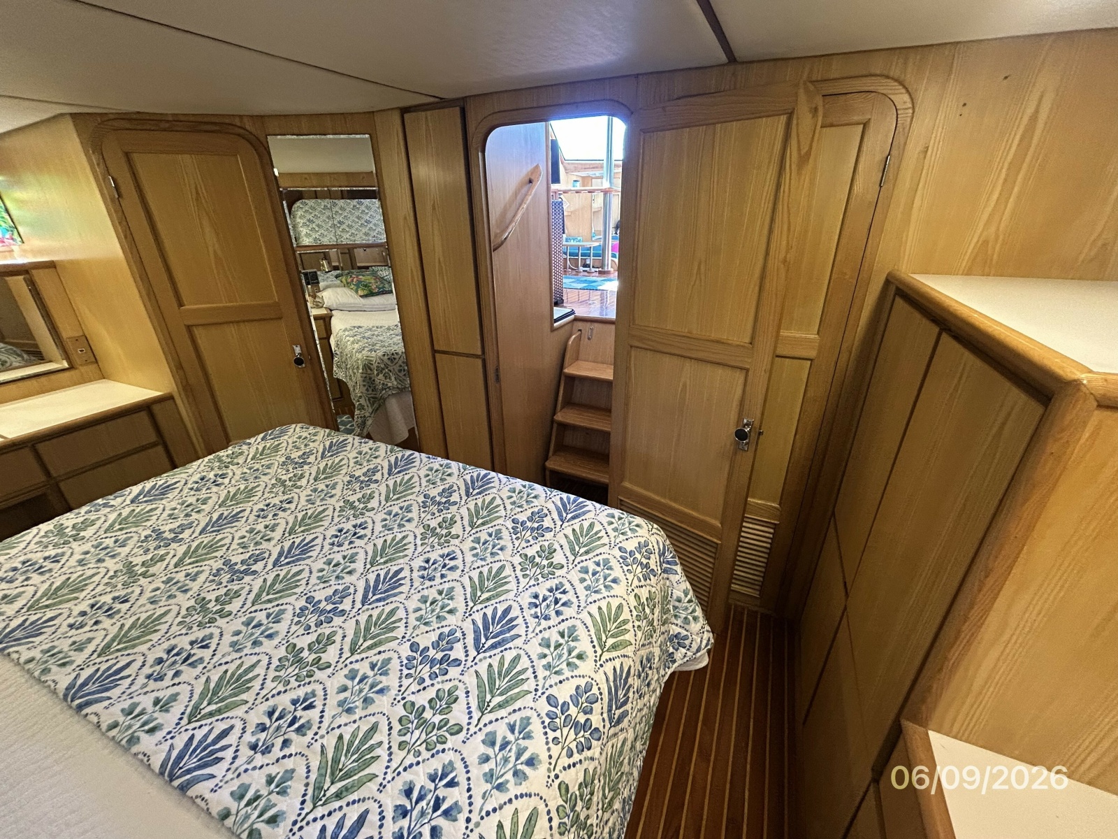 44' High Tech master stateroom forward