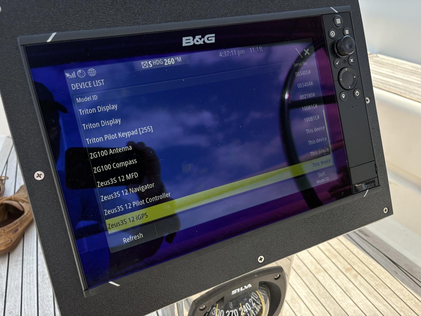 2014 Hanse 415 B&G Zues 12 plotter