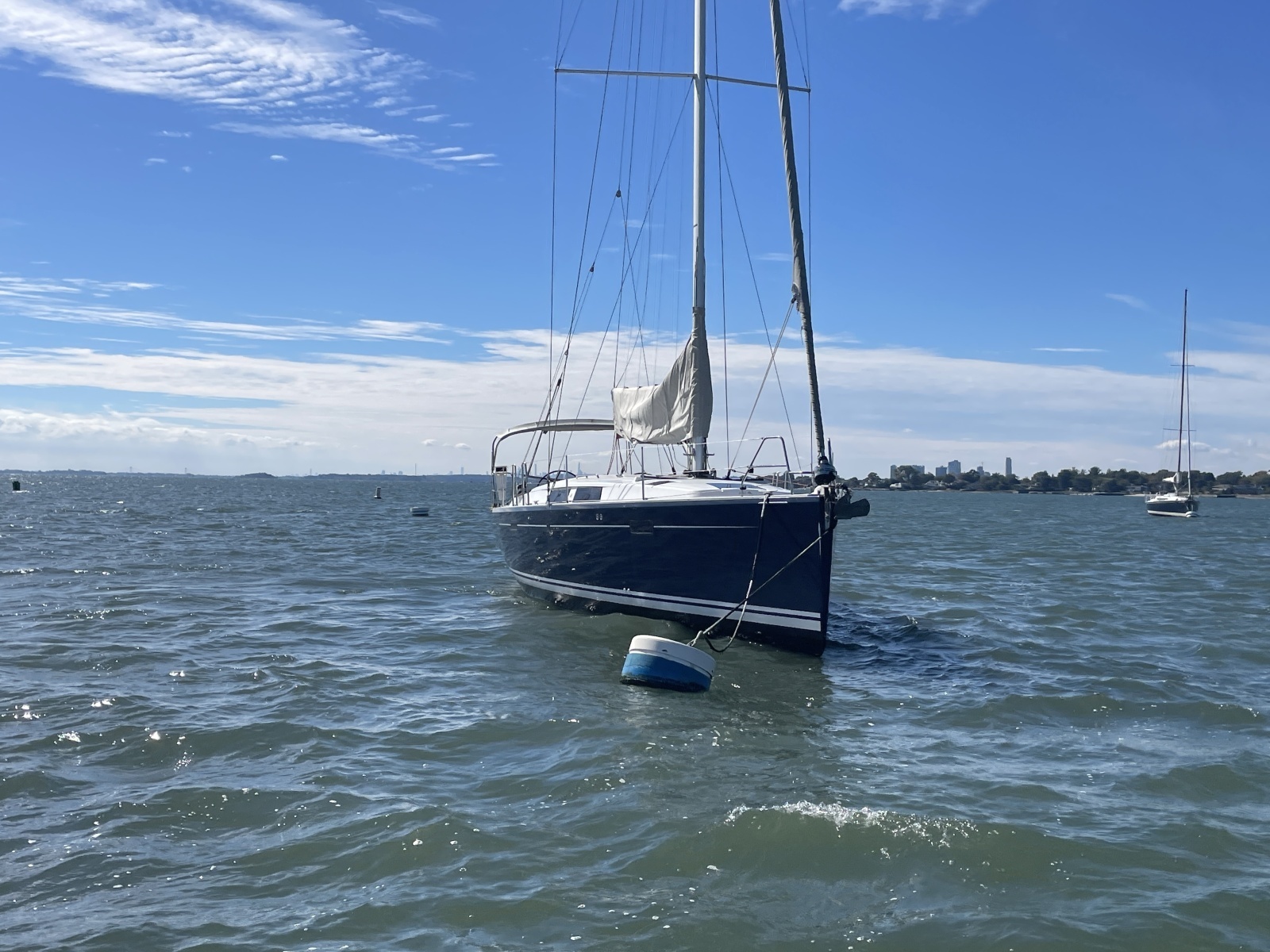 2014 Hanse 415 starboard forward quarter