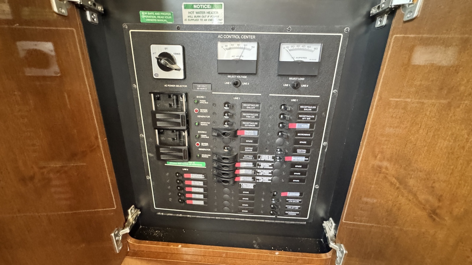 2007 Carver 47 Motor Yacht Control Panel
