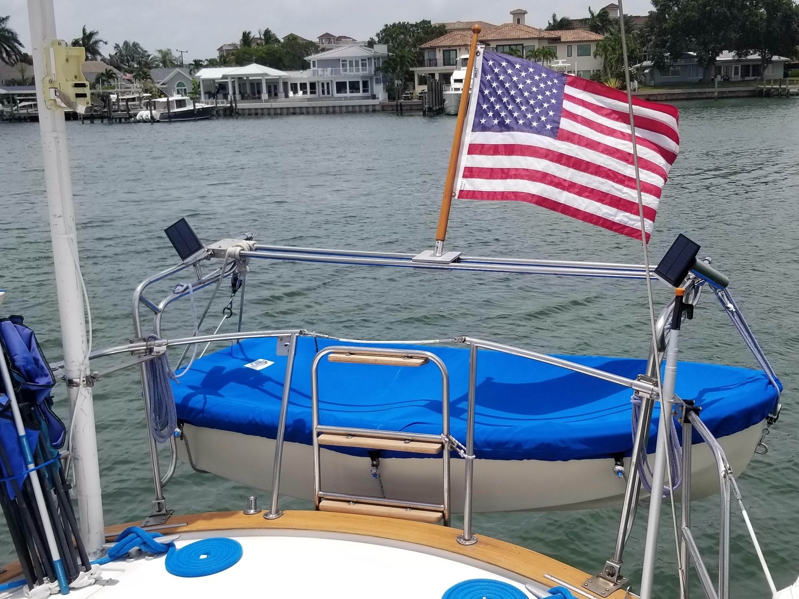 Dinghy on Stern