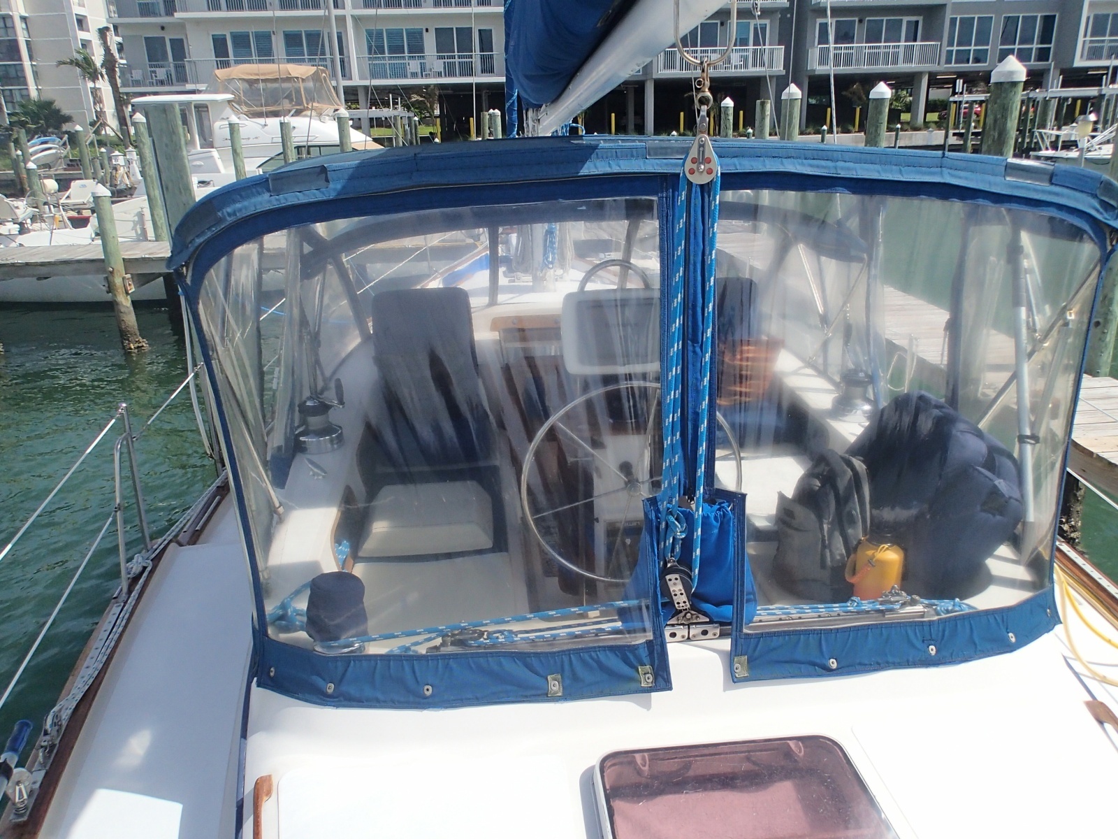 Back of full enclosure