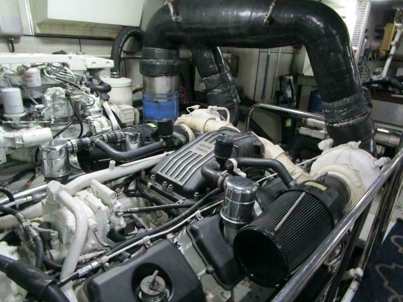 Stbd. Engine from Forward    