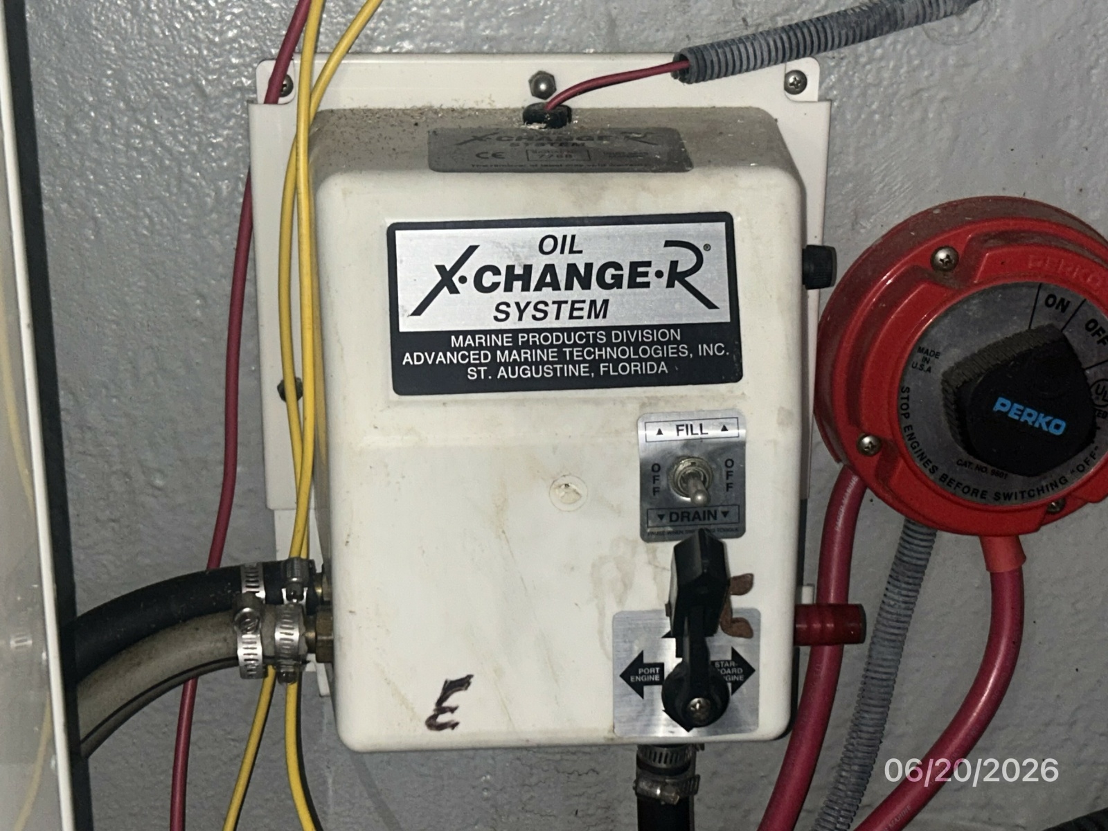 40' Mainship oil change system