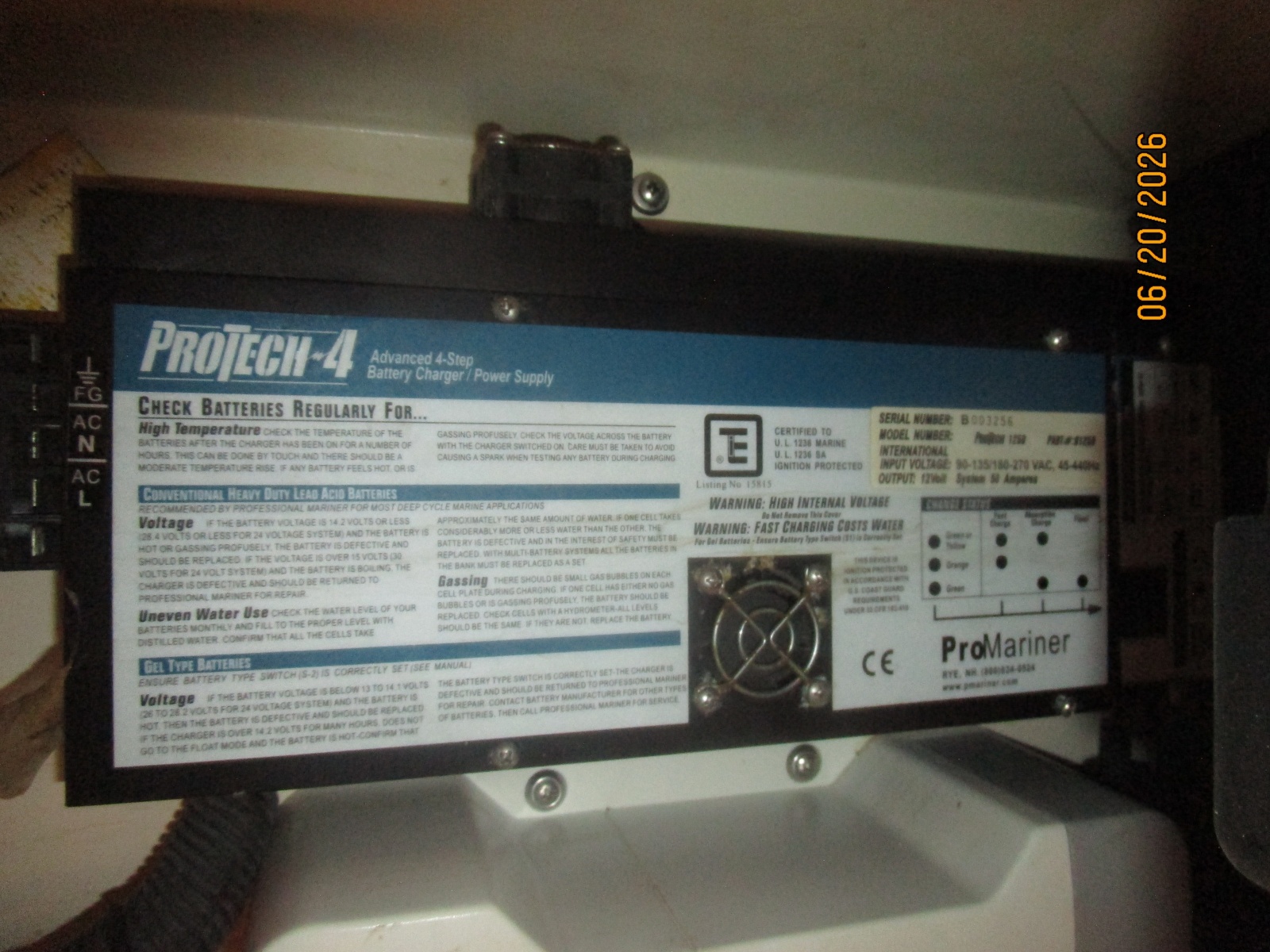 40' Mainship battery charger2