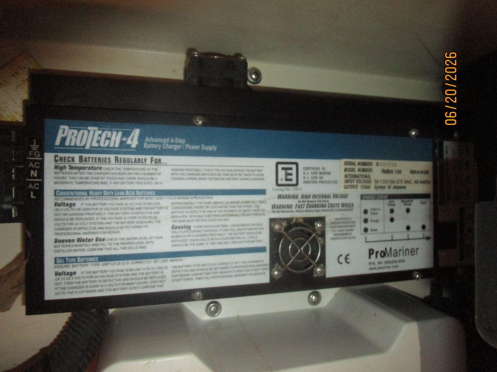 40' Mainship battery charger2