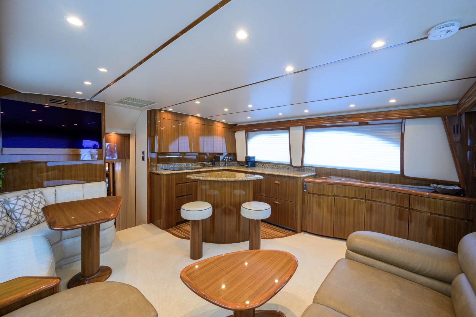 Viking 50 GETTIN' REEL - Galley View from Salon
