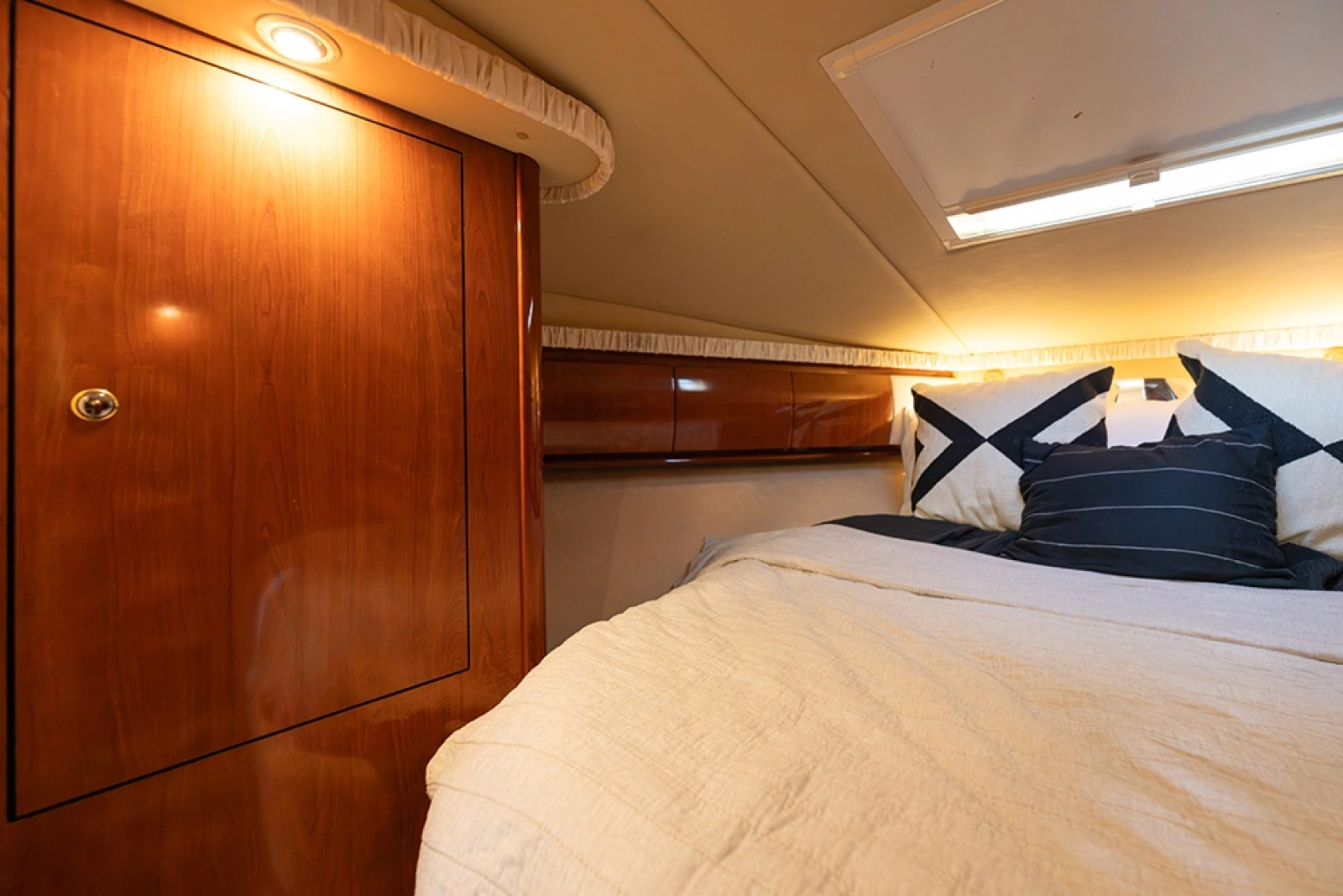 Storage in the master stateroom