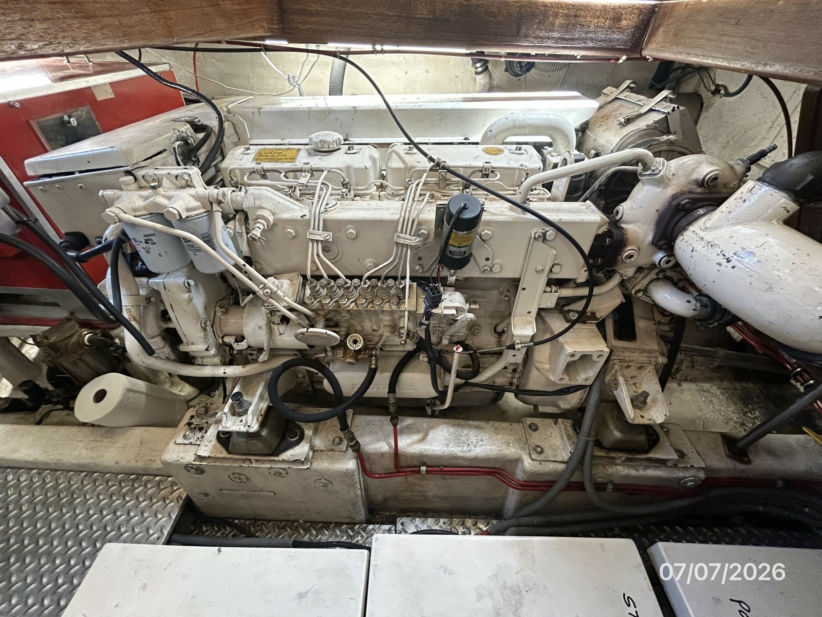 42' Ocean Alexander starboard main engine
