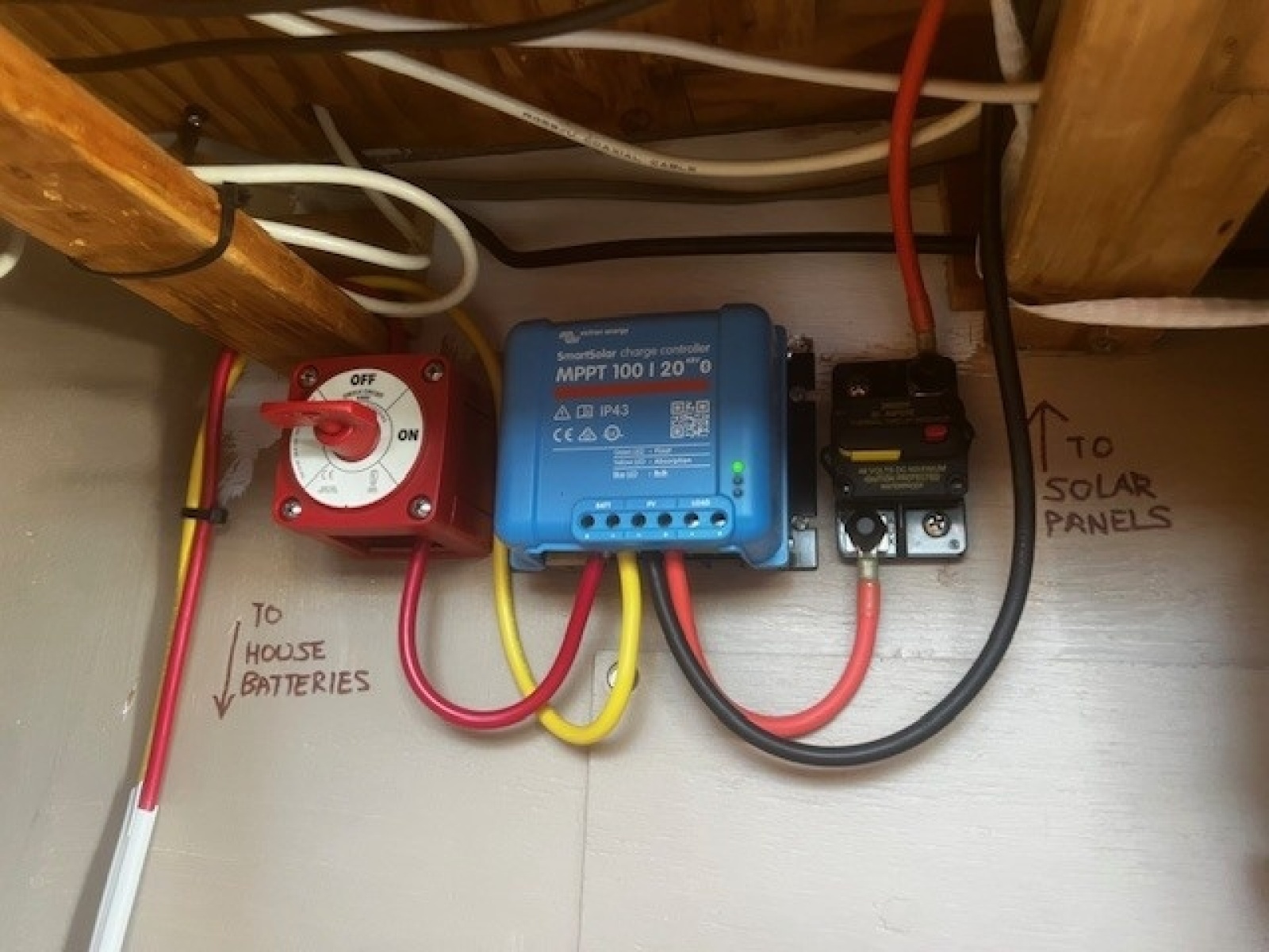 Battery Solar Panel Junction