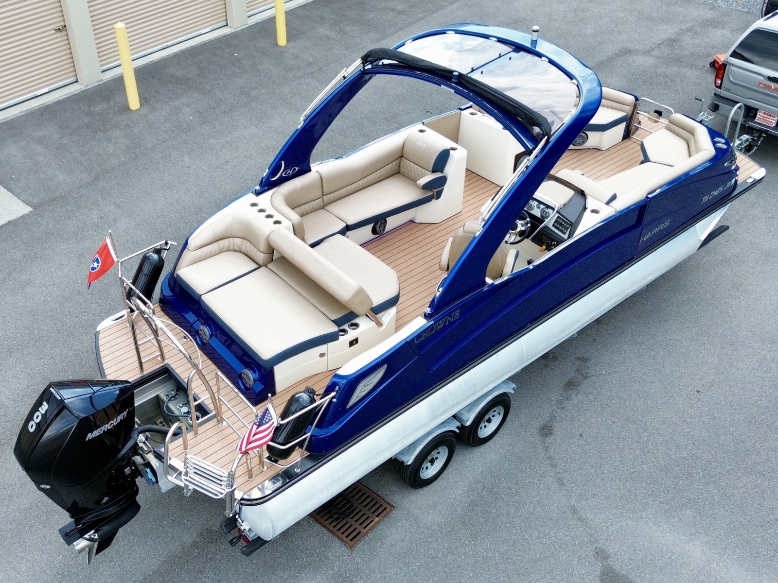 2019 Harris Crowne 250 SL Tritoon