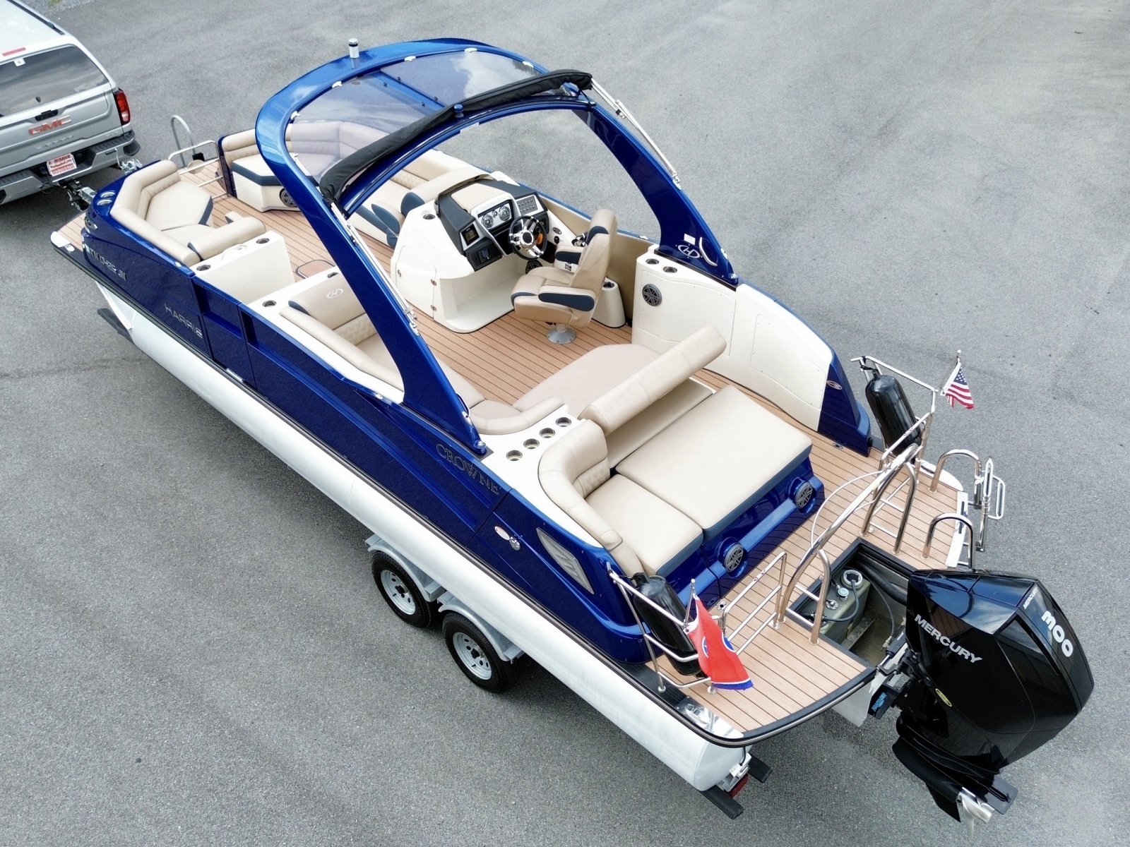 2019 Harris Crowne 250 SL Tritoon