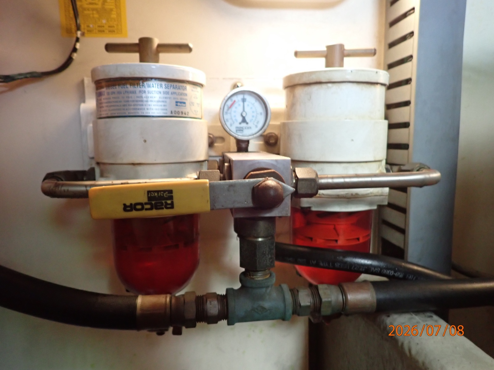 40' Mainship Racor fuel filters
