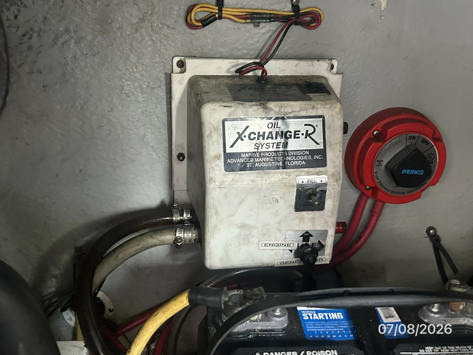 40' Mainship oil change system