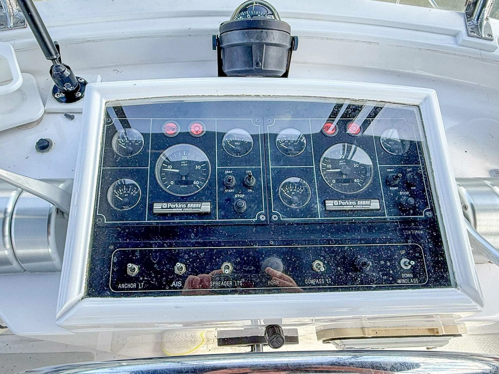 DeFever 49 FB engine gauges 