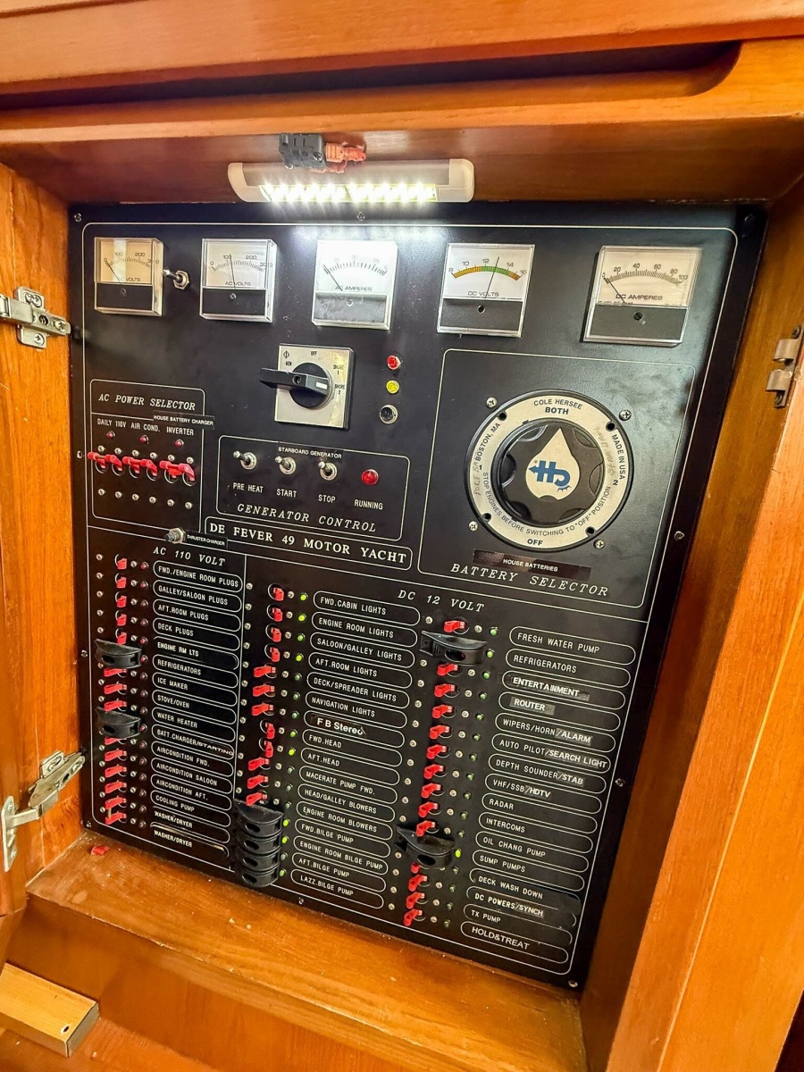 DeFever 49 Electrical Panel 