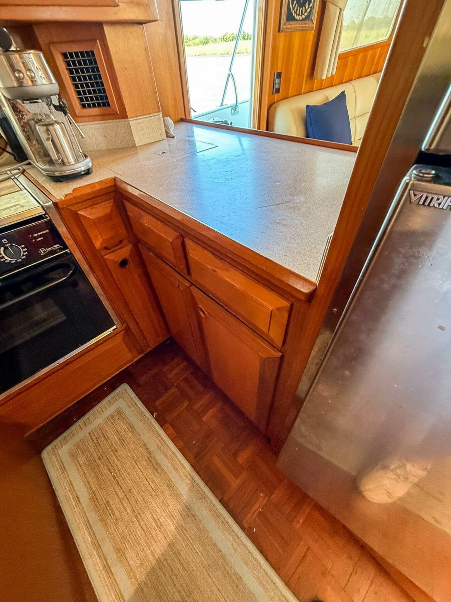 DeFever 49 Galley Aft 