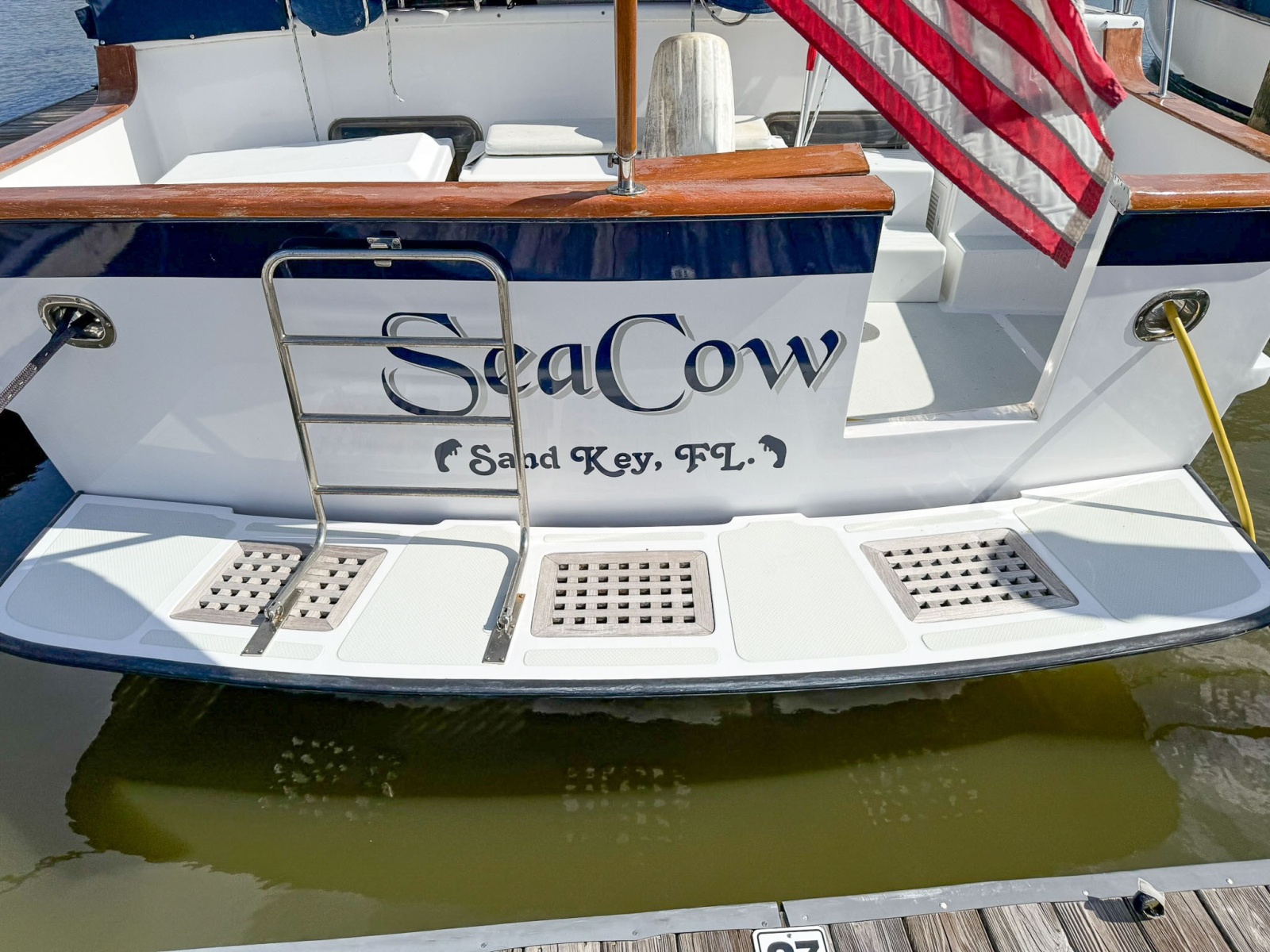 DeFever 49 Swim platform 