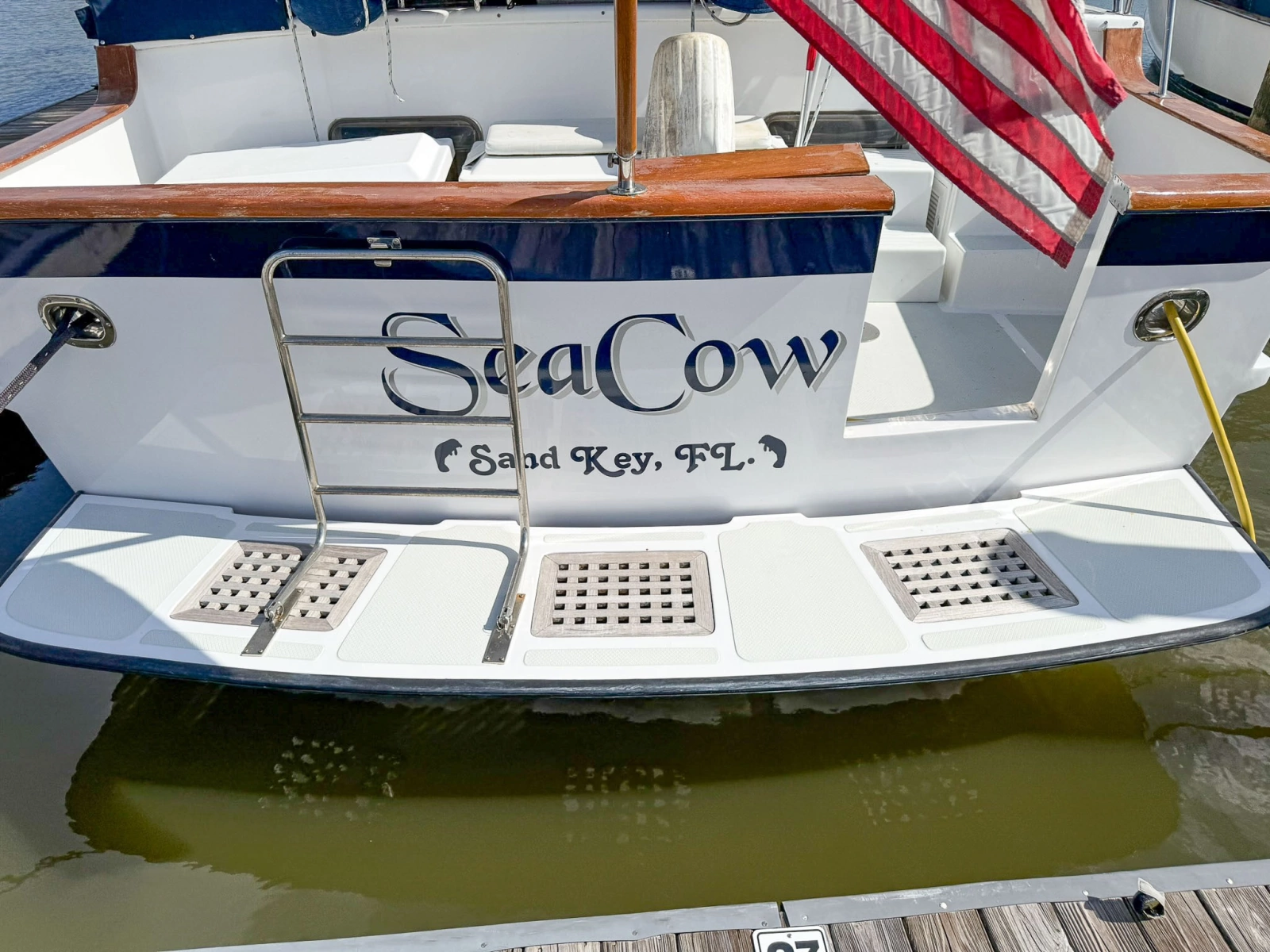 DeFever 49 Swim platform 