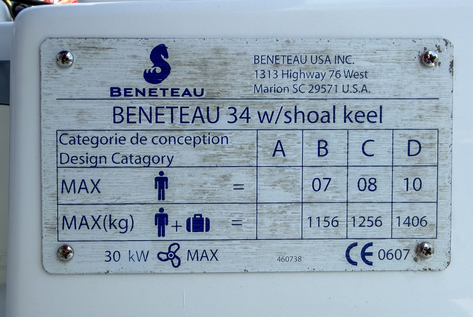2011 Beneteau Oceanis 34