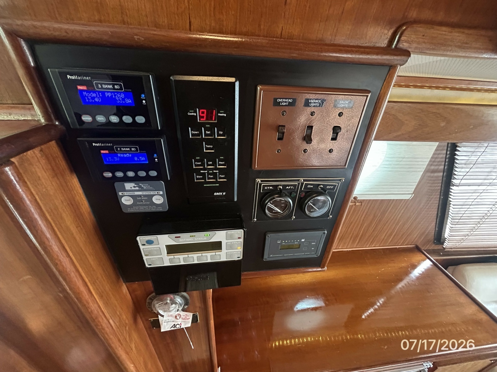 48' Hatteras electrical panel5