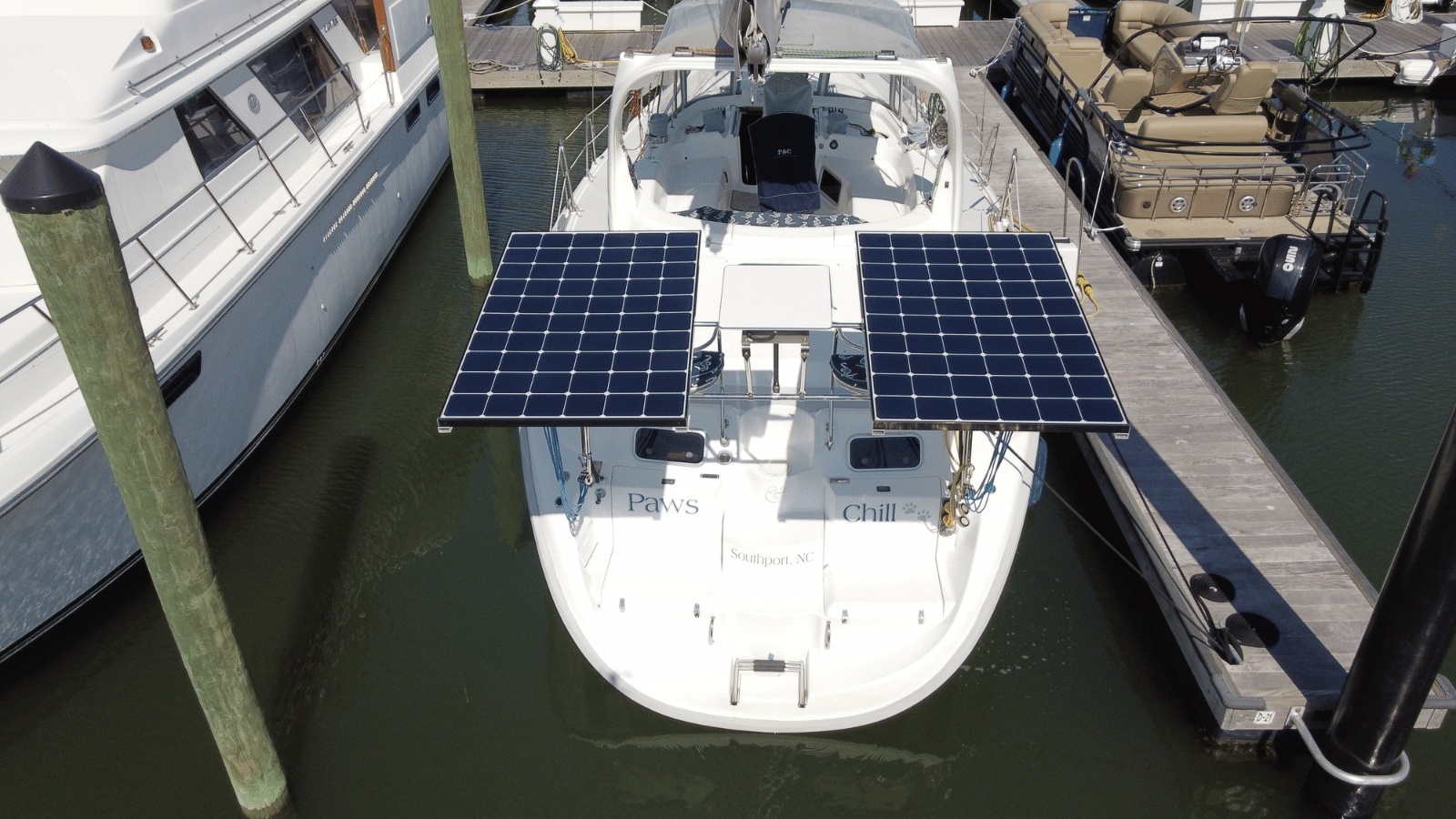 Aft View With Solar Panels
