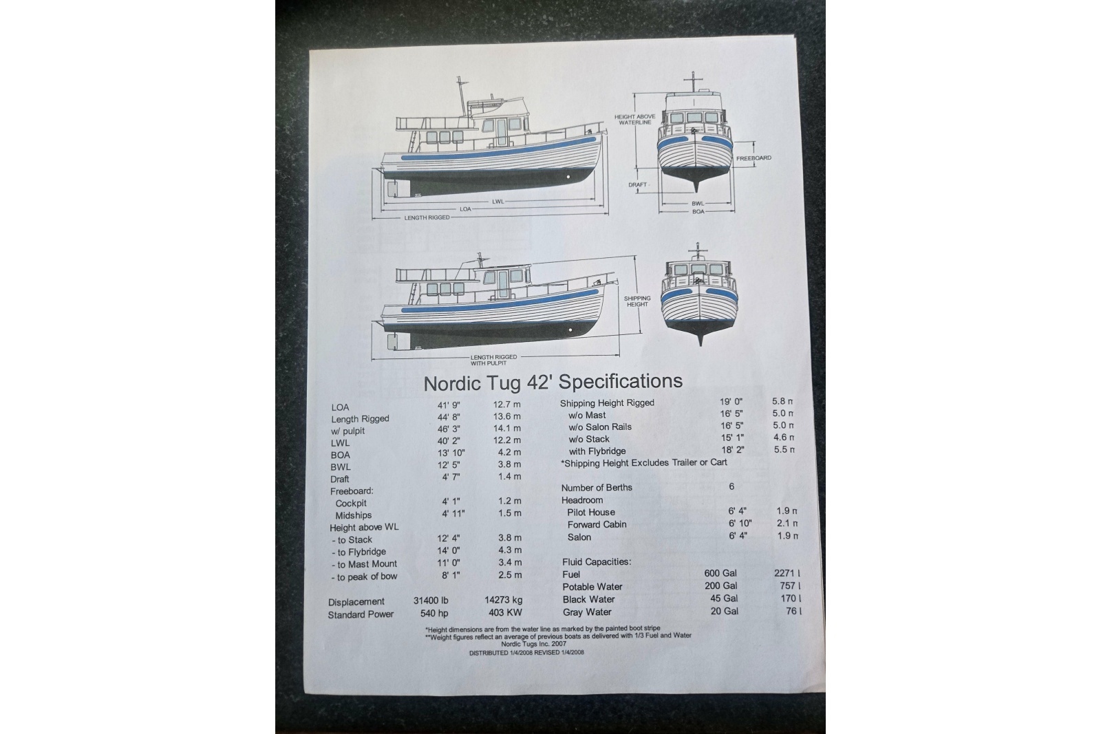 2000 Nordic Tugs 42