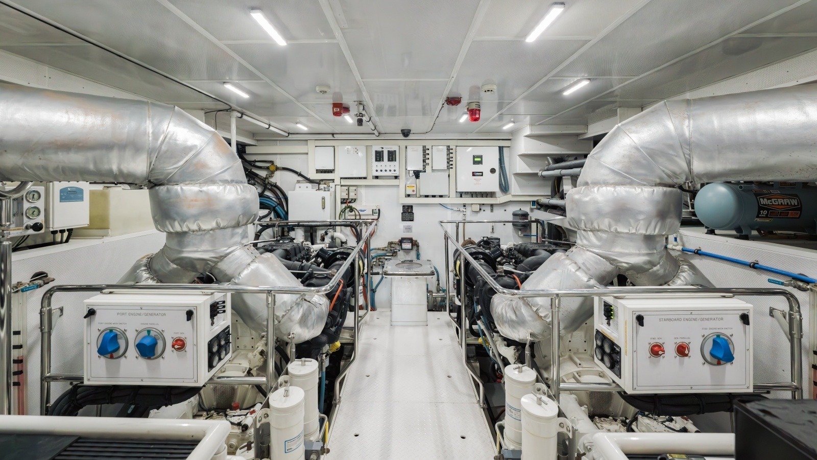 Engine room looking forward