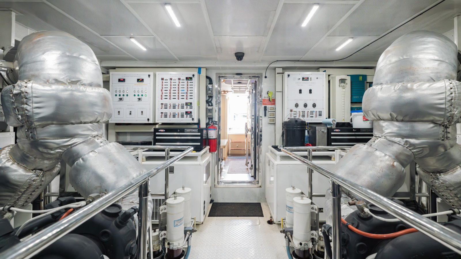Engine room looking aft