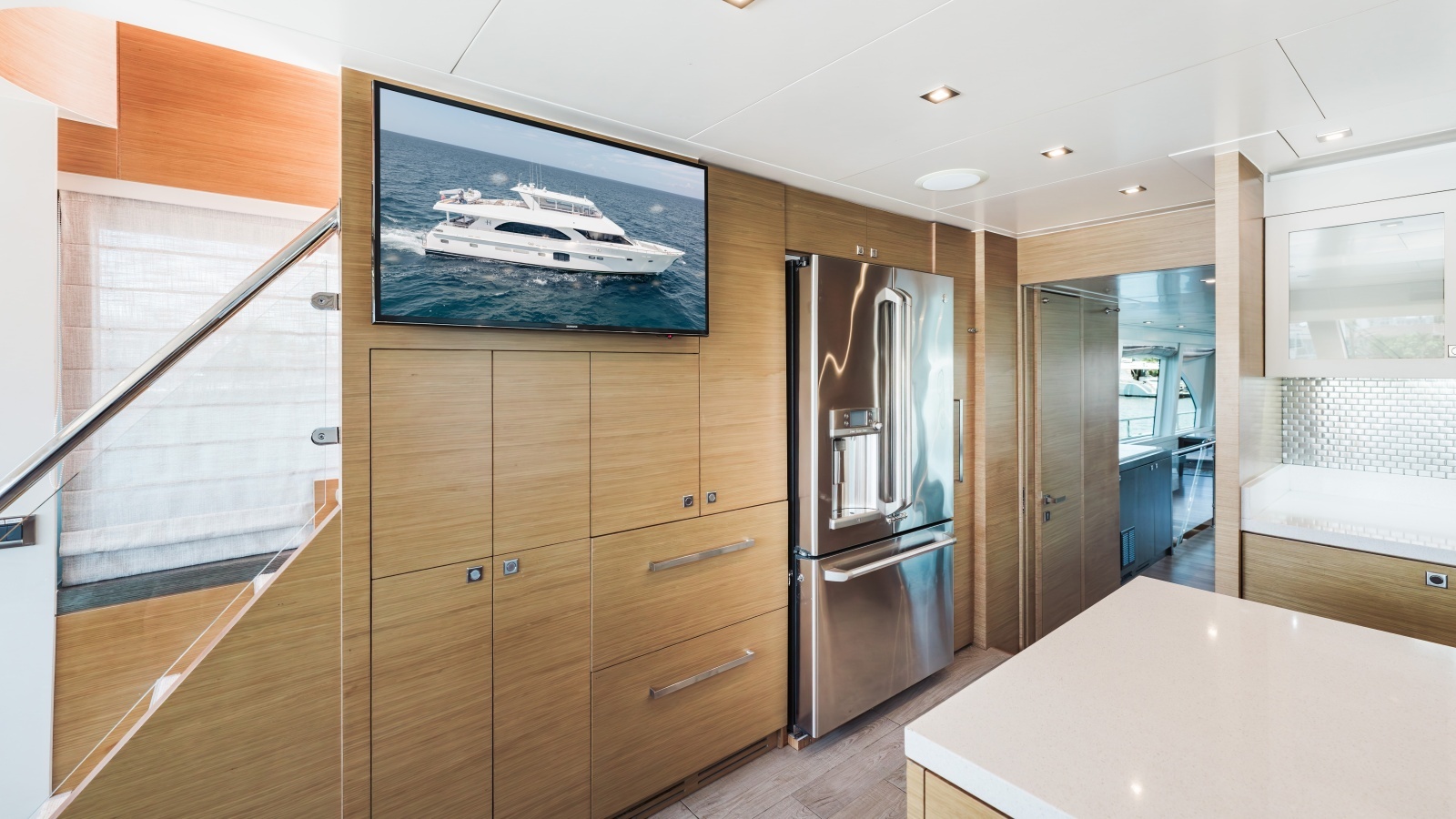Starboard galley refrigeration