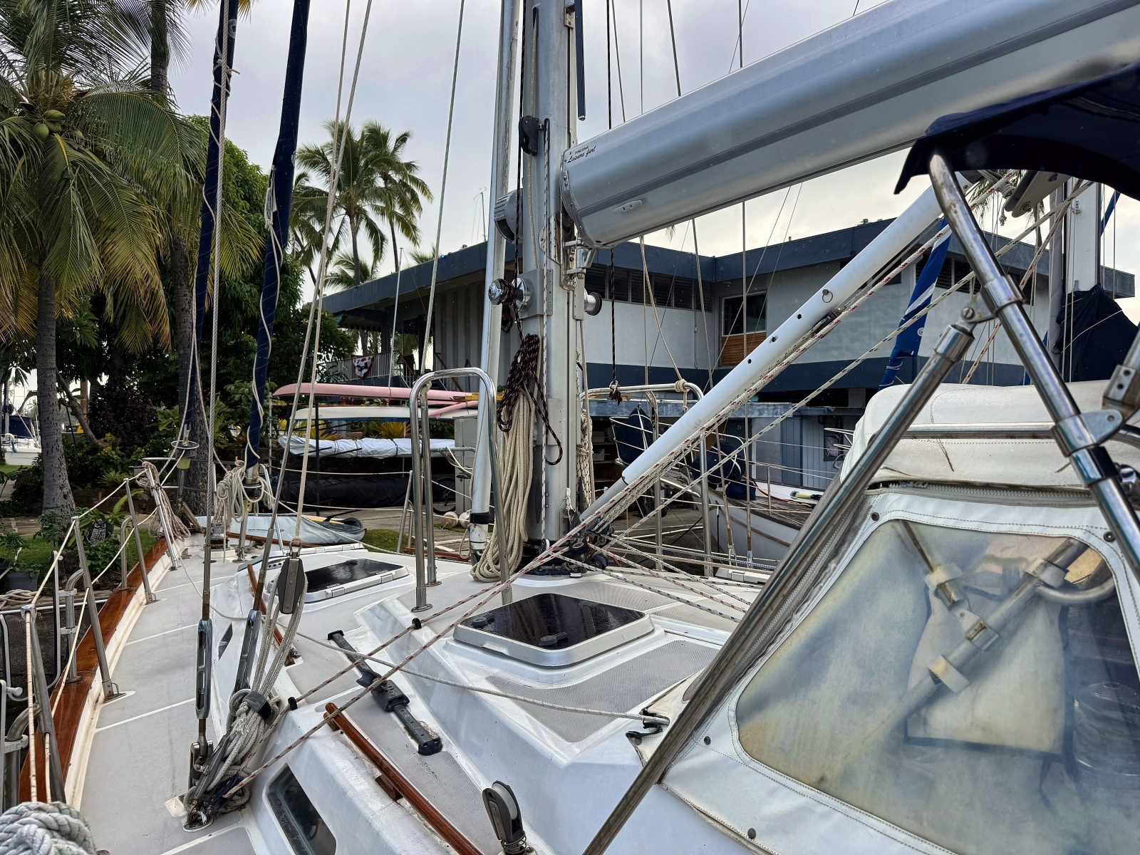 Port facing forward. 