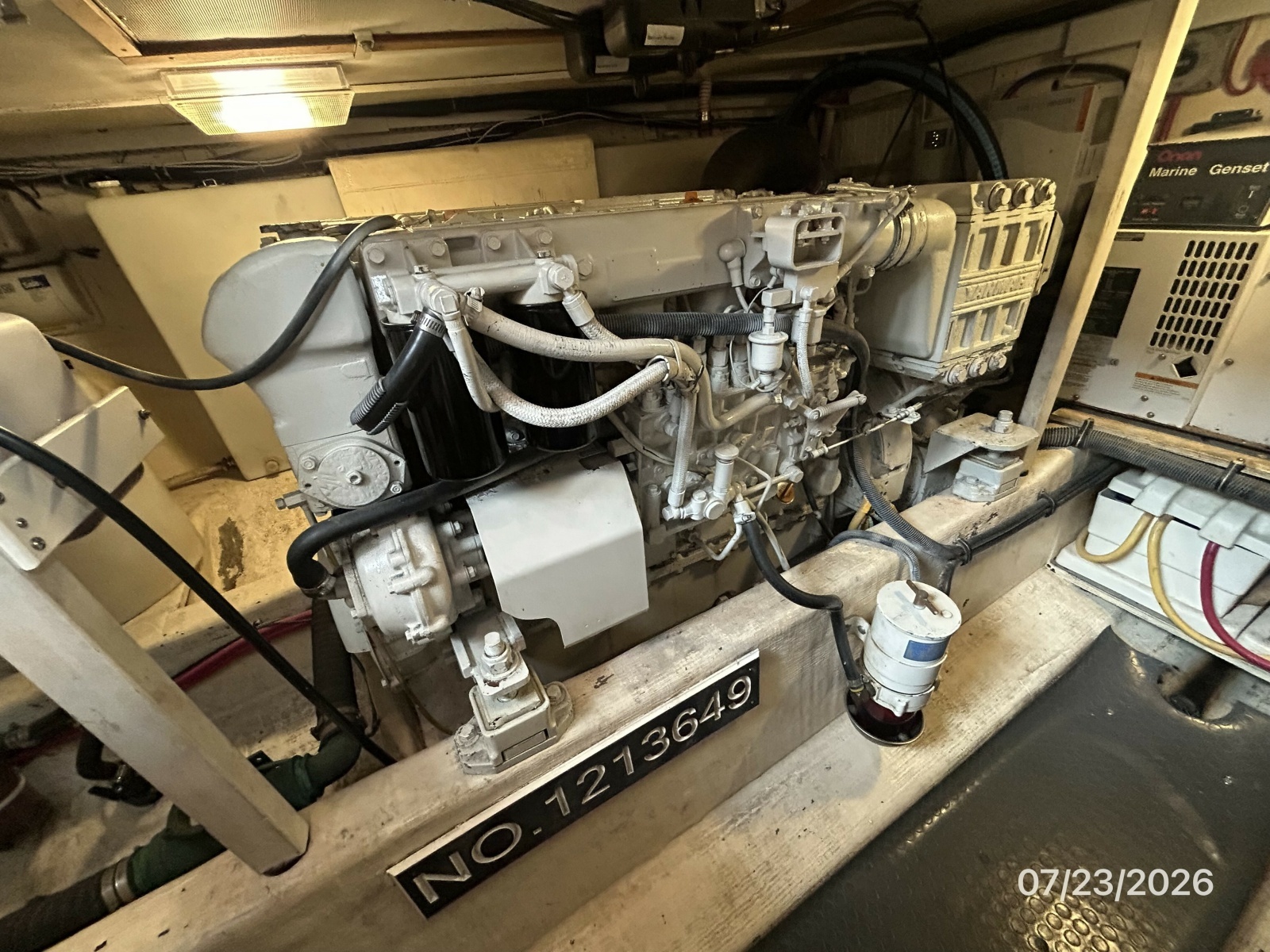 42' Sabre starboard main engine