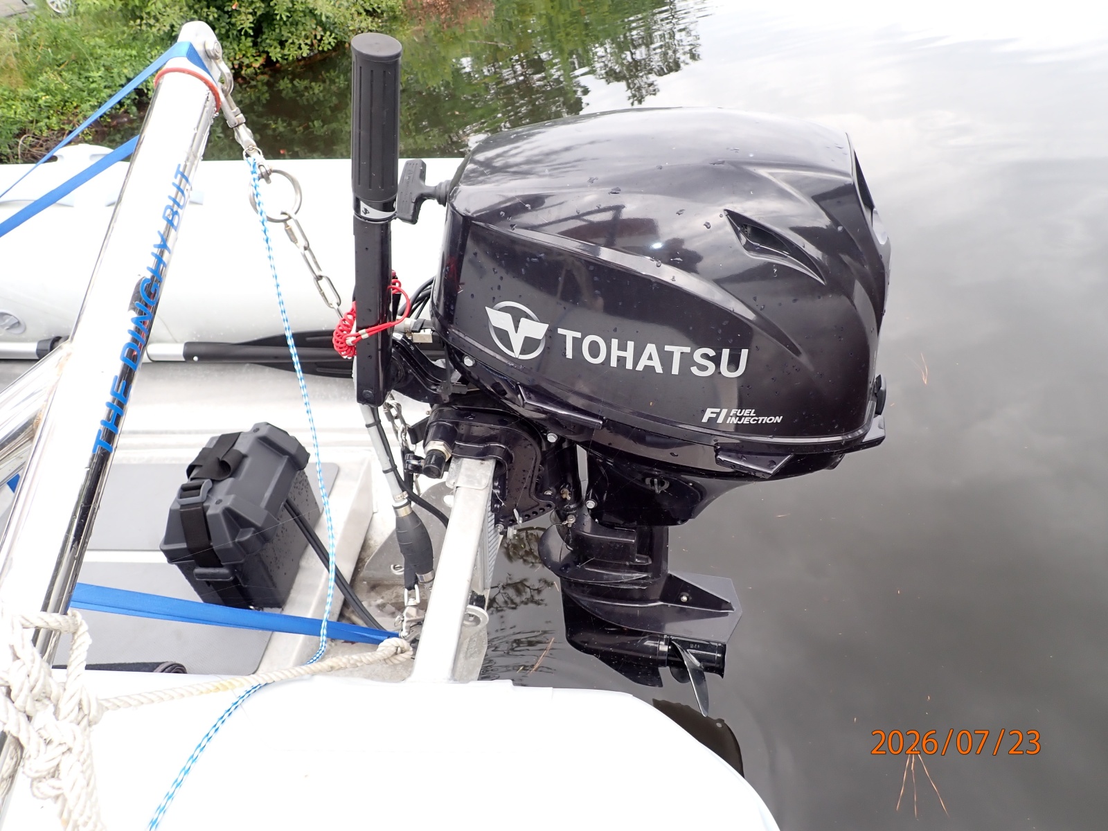42' Sabre tender outboard